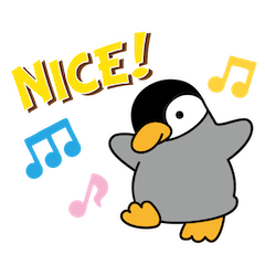 動くペンすけのスタンプ