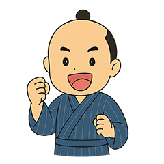 元気いっぱい！サムライ姿のしんのすけ3