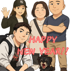 Fun Family & Lovely Dog Stickers