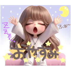 ずっと使える！手書き文字の可愛い女の子♡