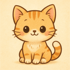 "Big-Eye Cat Stickers"