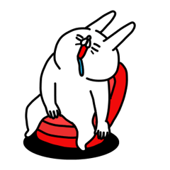 全力うさぎネガティブ編