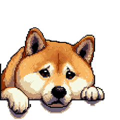 意外と使えるネガティブふとっちょ柴犬