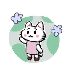 へにねことトンボ玉スタンプ