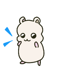 Hamster sticker with heart1