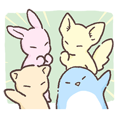 Pastel Animals Through the Seasons