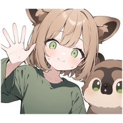 もふ耳たぬきガール