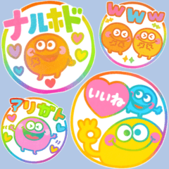 monster colorful HANNKO sticker ver.2