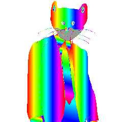 Rain bow Cat : Pop up