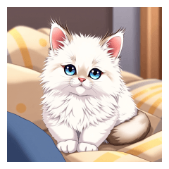 Cute pet ragdoll