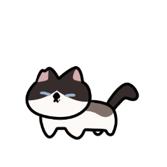 A very cute cat, Bruno's anime sticker