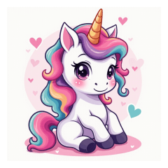 Various cute unicorns