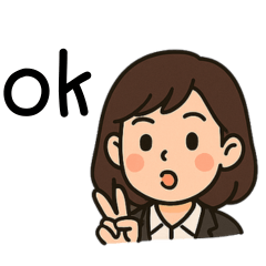 Girl Sticker for Work