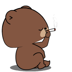 Cute Weird Bear : Pop-up stickers