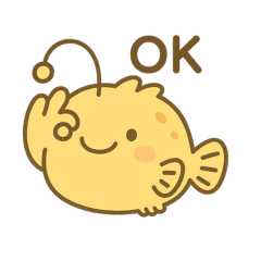 Frogfish's daily life stamps