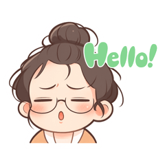 A Chinese girl with fluffy hair