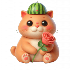 スイカ猫の無敵爆笑日常 - LINE スタンプ | LINE STORE