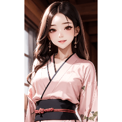 기모노 소녀 사진