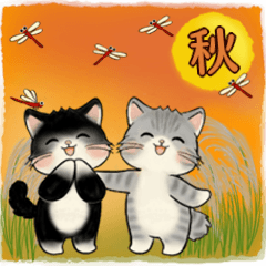 笑顔を運ぶ猫たち ♡ほっこり秋