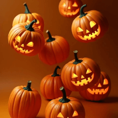 popup-halloween pumpkins