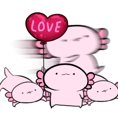 小さいなんだかゆるいウーパールーパー