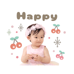Mikuchan 1 year old stamp