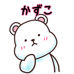 KAZUKO bear sticker