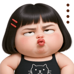 Chubby Girl Funny face143(MINI)EN