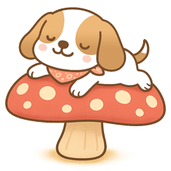 Bibi the Beagle: Cute Autumn Stickers