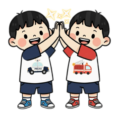 雙胞胎男孩日常