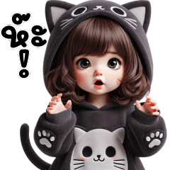 ❤️สาวน้อยน่ารัก ชุดแมวผีน่ารัก❤️