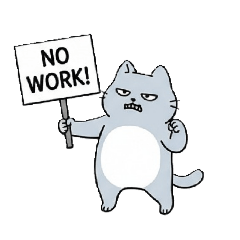 no work cat