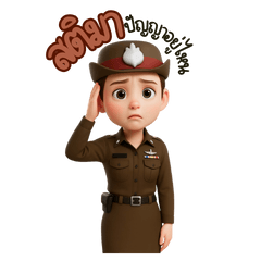 Police Lady 1 (Big Stickers)