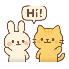 Kitty and bunny!