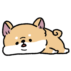 とけてる犬の柴犬(赤)