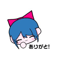 ゆるい女の子スタンプ♡文字ありばーじょん
