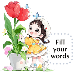 Message Stickers (Girls Greeting 3) EN