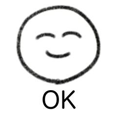 シンプルなかお その1 文字あり