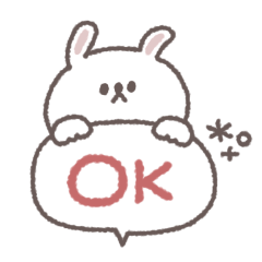 small small rabbit sticker #102
