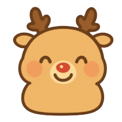 Mochipuku Reindeer Stickers Kawaii Chibi