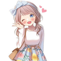 Kraton Cute Girl Greeting (Big -TH)