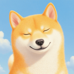Twilight Shiba Inu Sticker
