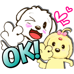 琥珀＆翡翠 日常スタンプ