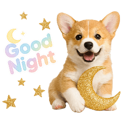 かわいいコーギーの犬スタンプ2