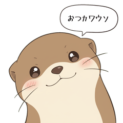 Otter's Relaxing Cheers Stickers