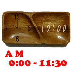 The simple clock sticker (AM)