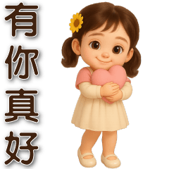 可愛女孩-實用大貼