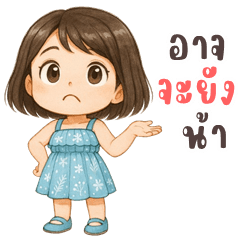 Lyla cute girl (Big Stickers)