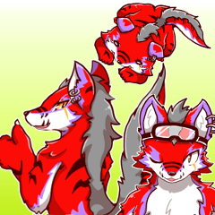 狼竜レスタのスタンプ