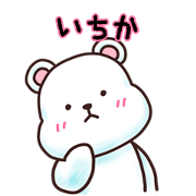 ICHIKA bear sticker